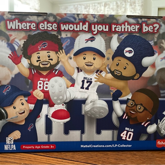 Buffalo Bills 22&23 Fisher Price little people (‘23 just released)Josh Allen - Picture 2 of 6